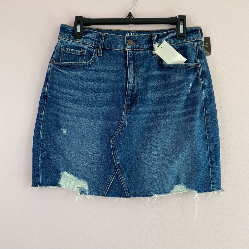 NEW a.n.a Denim Jean High Rise Mini Skirt size 6